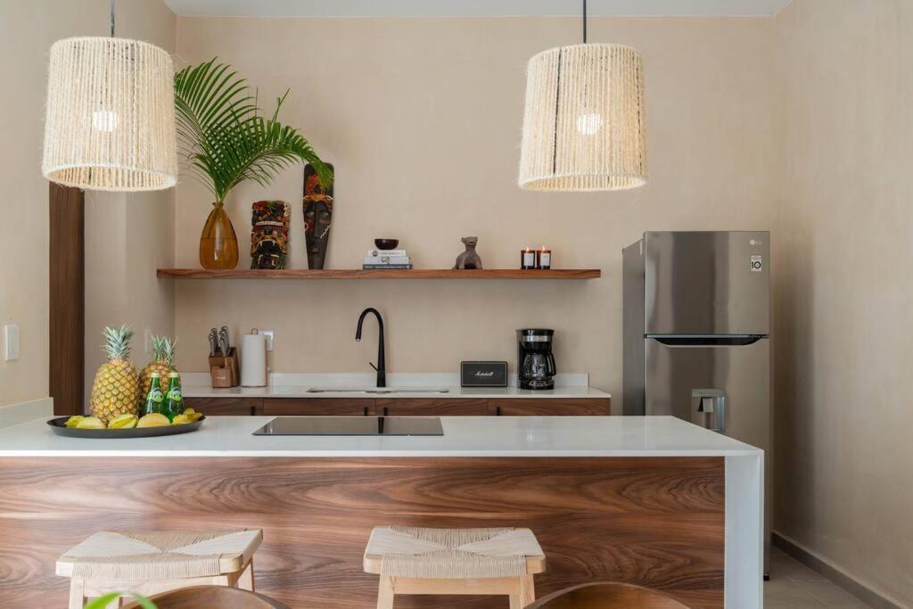 Lujoso Departamento Boho-Chic Con Alberca Privada Διαμέρισμα Τουλούμ Εξωτερικό φωτογραφία