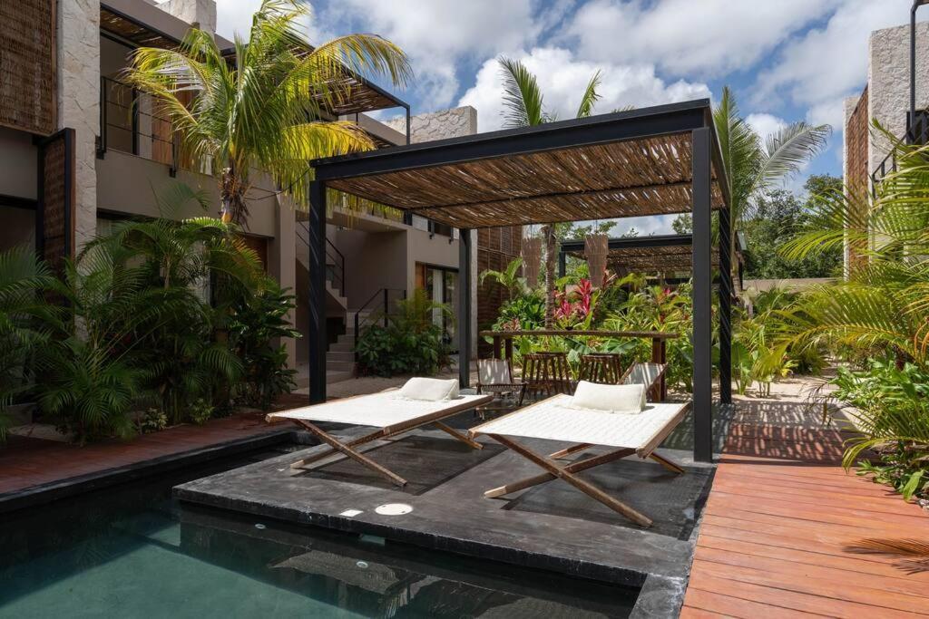 Lujoso Departamento Boho-Chic Con Alberca Privada Διαμέρισμα Τουλούμ Εξωτερικό φωτογραφία