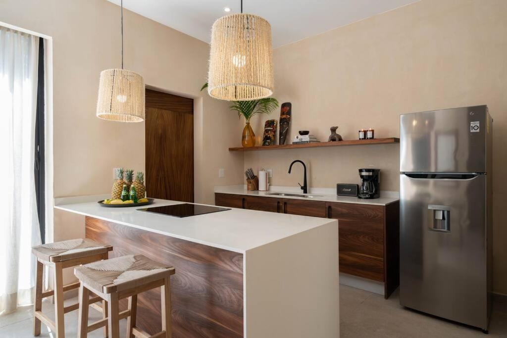 Lujoso Departamento Boho-Chic Con Alberca Privada Διαμέρισμα Τουλούμ Εξωτερικό φωτογραφία